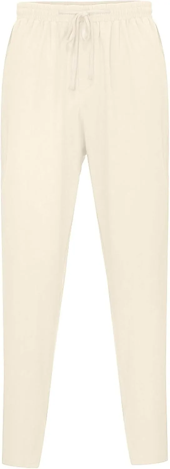 Summer Men's Cotton and Linen Thin Casual Sports Pants 2025