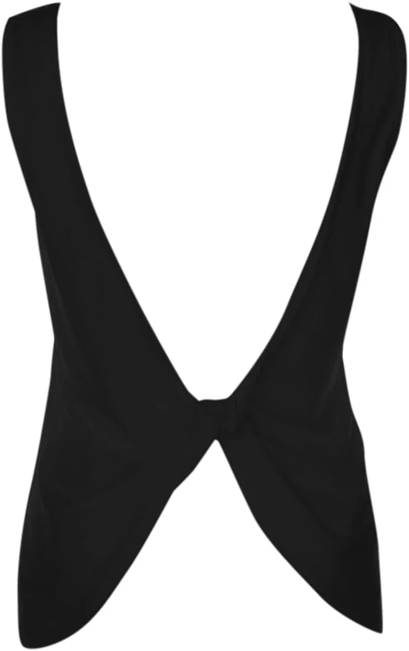 Summer Tank Tops for Women Sexy Sleeveless Open Back Shirt Casual Knotted Camisole Athletic Workout Cami Vest Top