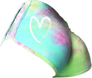 Summer Women's Workout Shorts Tie Dye Colorful Pattern Athletic Shorts Women Dolphin Shorts Yoga Pants