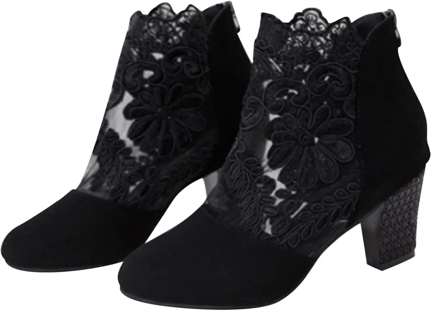 Tan Booties Women's Black Boots Boots for Walking All Day Women Lined Womens Boots Ankle Boots for Women with Heel Open toe Ankle Boots Black Wedge Heel Booties Casual Shoes for Women