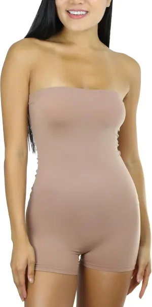 ToBeInStyle Women's Simple Seamless Romper