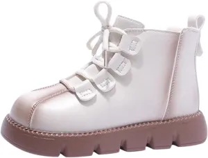 Toddler Shoes 4c Fashion Winter Children Boots For Boys And Girls Slip Thick Soles Flat Bottoms Boot Little Girls