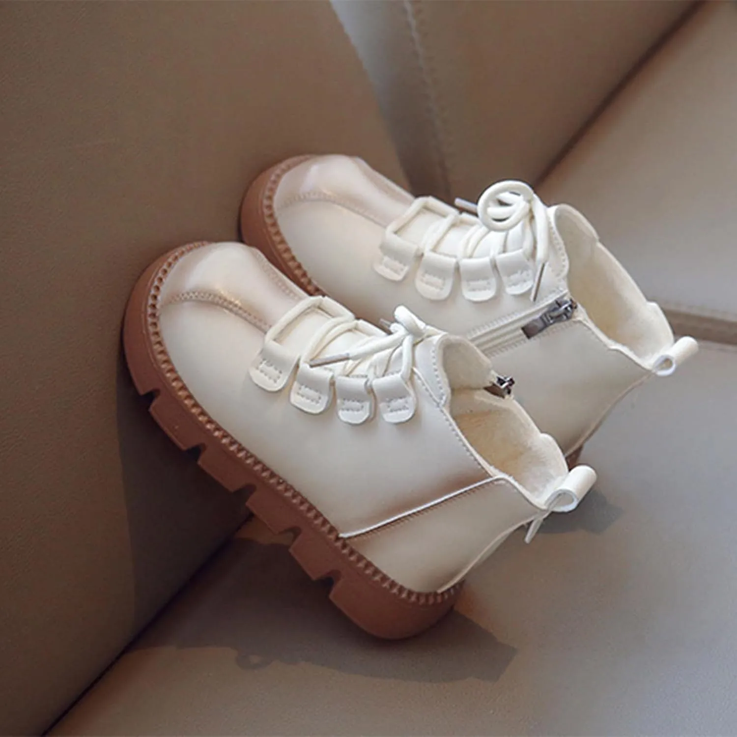 Toddler Shoes 4c Fashion Winter Children Boots For Boys And Girls Slip Thick Soles Flat Bottoms Boot Little Girls