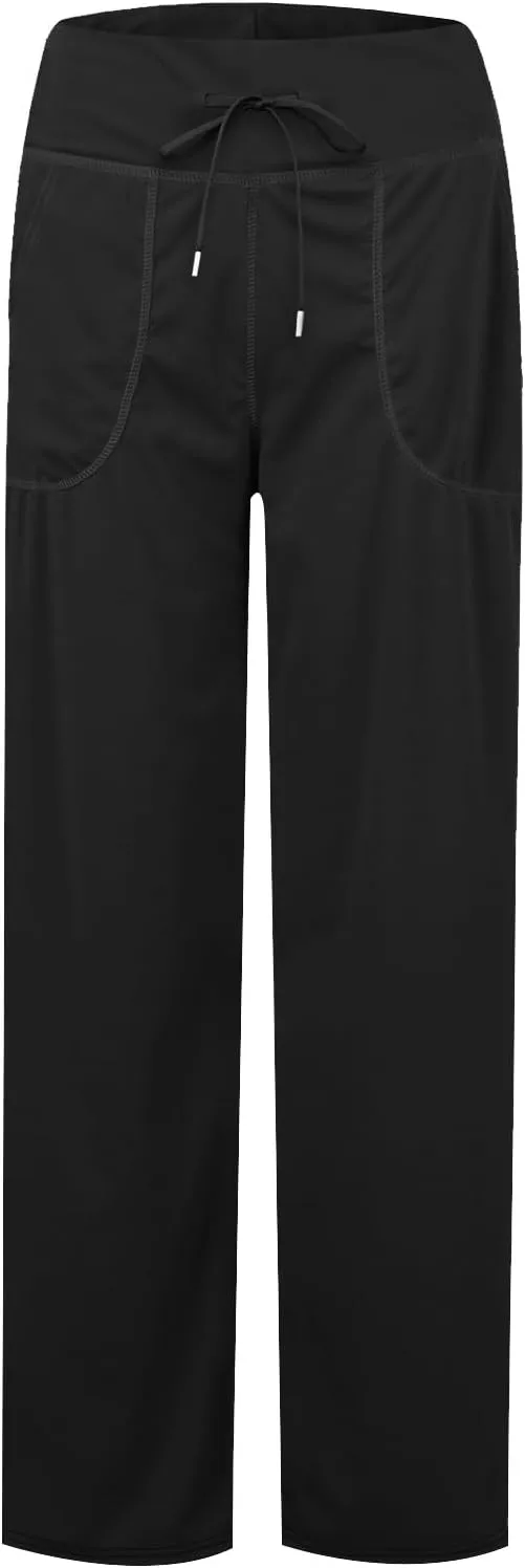 Wide Leg Yoga Pants for Women High Waisted Drawstring Baggy Casual Sweatpants Gym Workout Lounge Pants with Pockets