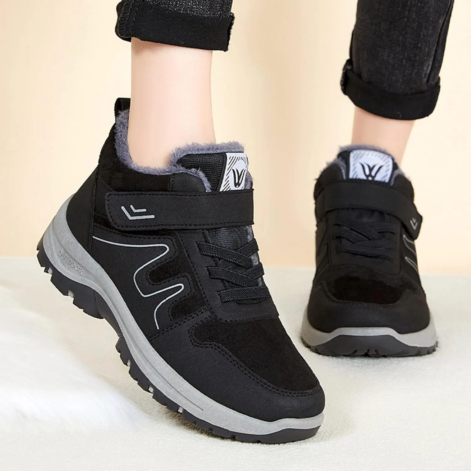 Winter Boots for Women Waterproof Snow Non Slip Womens Winter Fashion 2023 Boots Womens Snow Shoes Waterproof Insulated Zapatos De Nieve Para Mujer Botas Para Nieve De Mujer Sin Cordon