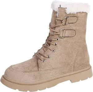 Winter Hiking Boots for Women Waterproof Snow Zipper Women's Winter Ankle Boots Waterproof Furry Winter Boots Womens Snow Shoes for Walking Botas De FrO Para Mujer Deals Cheap