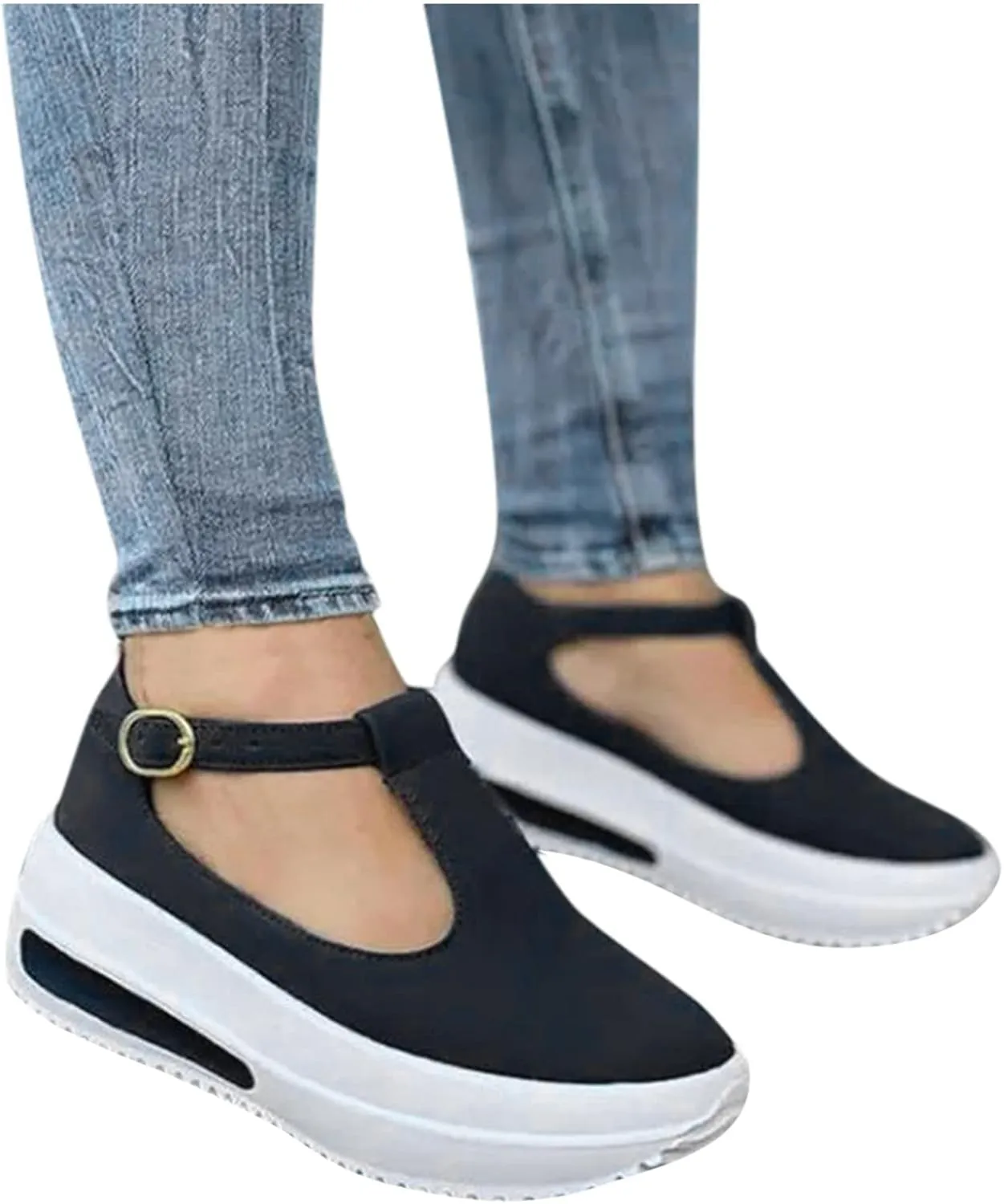 Women Platform Sandals Casual Summer Sandals Wide Width Orthopedic Sandals 2024 Breathable Sneaker with Adjustable Strap
