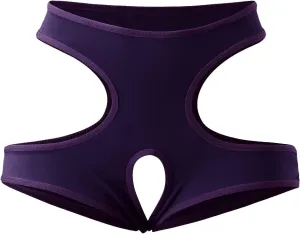 Women Sexy Cut Out Underwear Boy Shorts Panties Solid Color Thongs T-Back Boxer Briefs For Sex See Through Funny Boyshorts