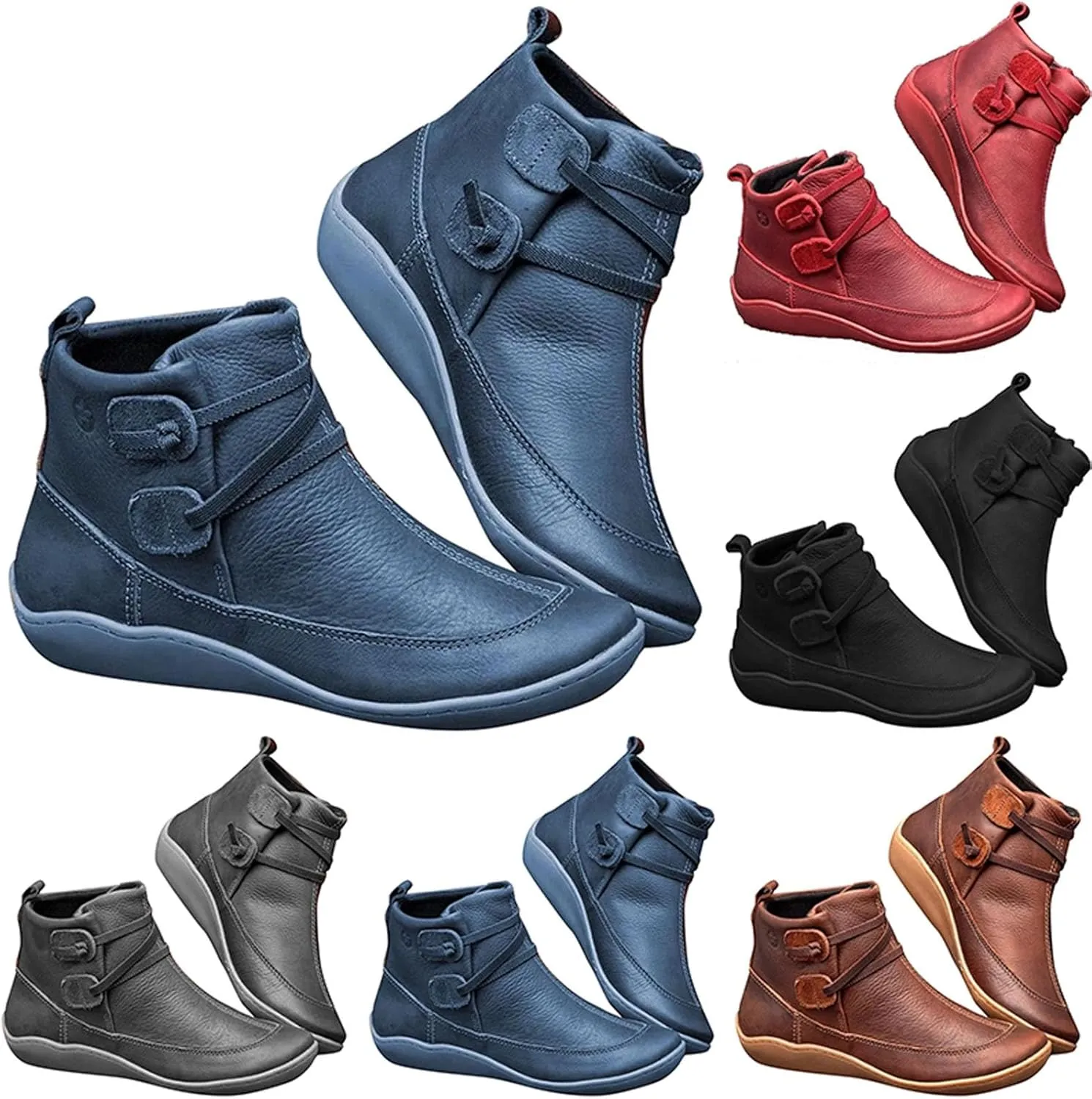 Womens Ankle Boots Ankle Cowboy Boots Womens Black Dress Boots Plus Size Boots Wide Calf Womens Wide Black Booties and Ankle Boots Ankle Boots for Women with Heel Wide Width