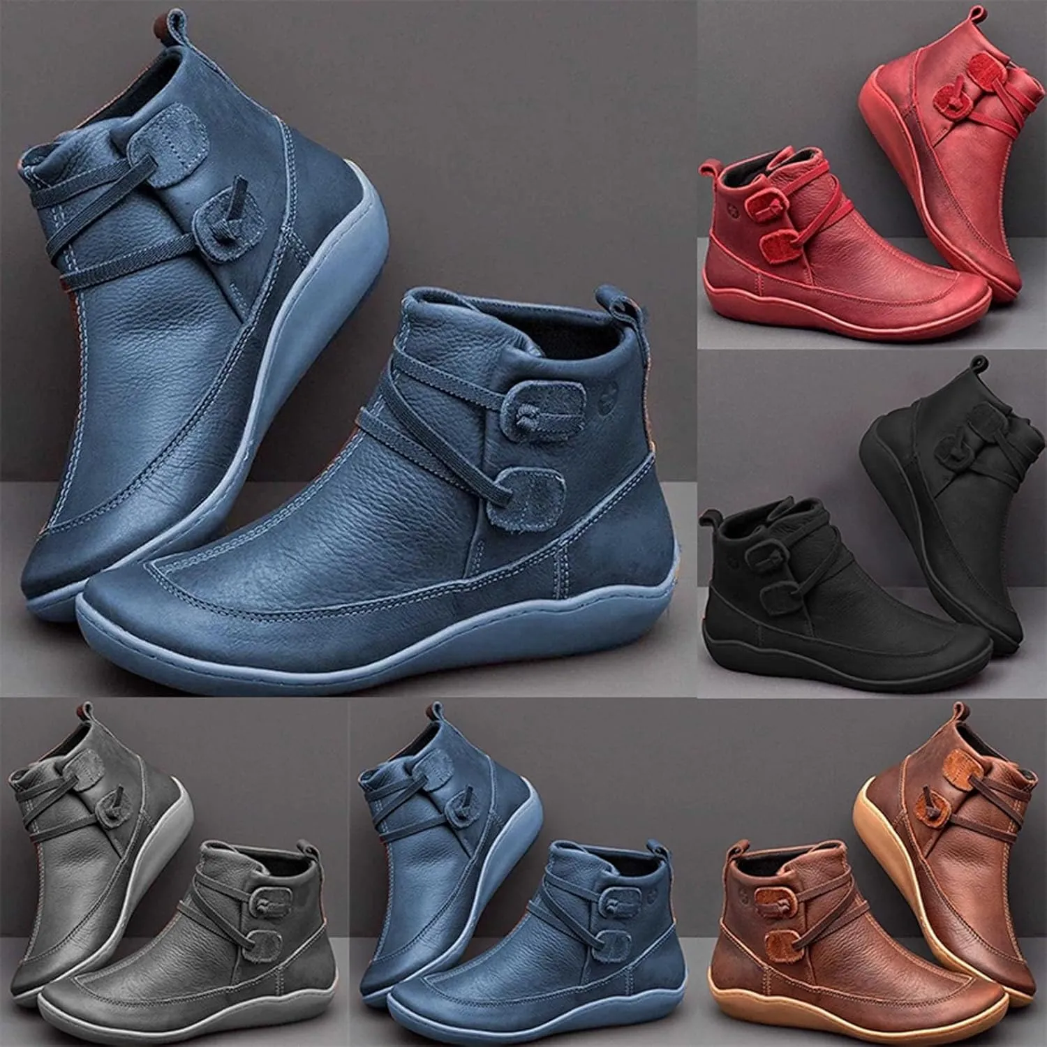 Womens Ankle Boots Ankle Cowboy Boots Womens Black Dress Boots Plus Size Boots Wide Calf Womens Wide Black Booties and Ankle Boots Ankle Boots for Women with Heel Wide Width