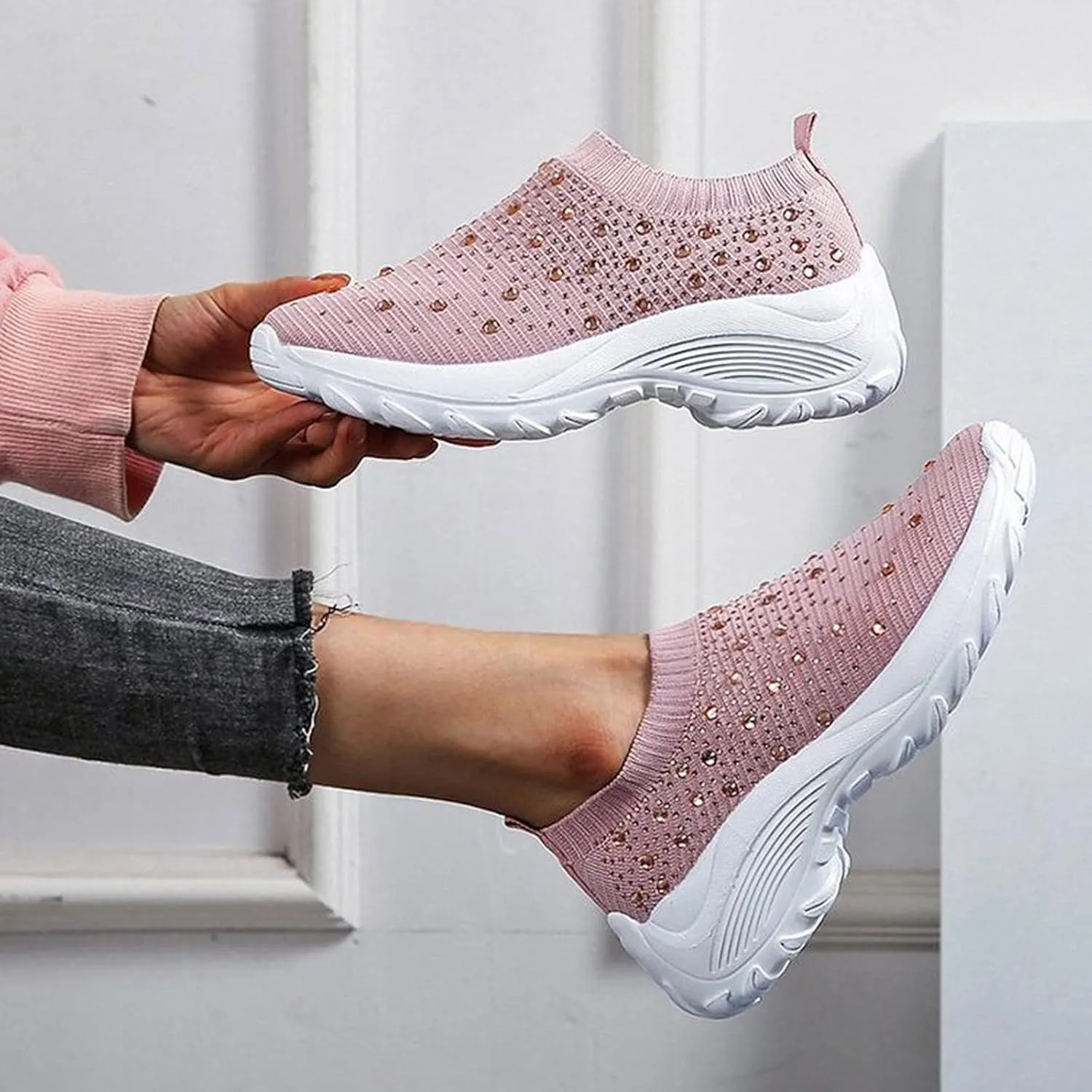 Womens Running Shoes Wide Width Trendy Sneakers for Women 2023 Black Womens Shoes Casual Fall Slip Ons Sneakers for Women Slip Ons Zapatos Plataforma De Mujer Elegantes para Fiestas Negros