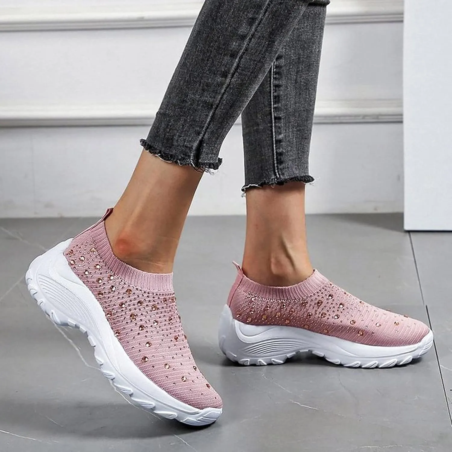 Womens Running Shoes Wide Width Trendy Sneakers for Women 2023 Black Womens Shoes Casual Fall Slip Ons Sneakers for Women Slip Ons Zapatos Plataforma De Mujer Elegantes para Fiestas Negros