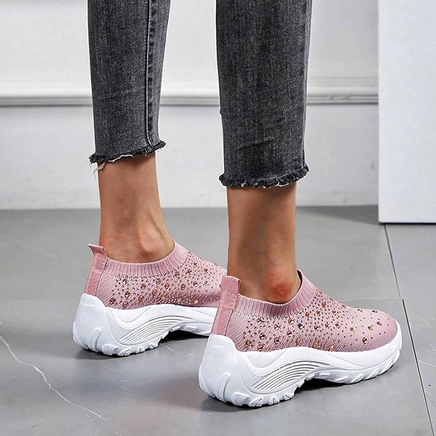Womens Running Shoes Wide Width Trendy Sneakers for Women 2023 Black Womens Shoes Casual Fall Slip Ons Sneakers for Women Slip Ons Zapatos Plataforma De Mujer Elegantes para Fiestas Negros