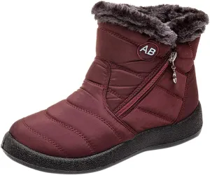 Womens Snow Boots Waterproof Insulated Wide Woman Size 12 Wide Snow Boots Fuzzy Knee High Winter Boots for Women Cute Winter Women Boots Heel Wide Toe Box Women Winter Boot
