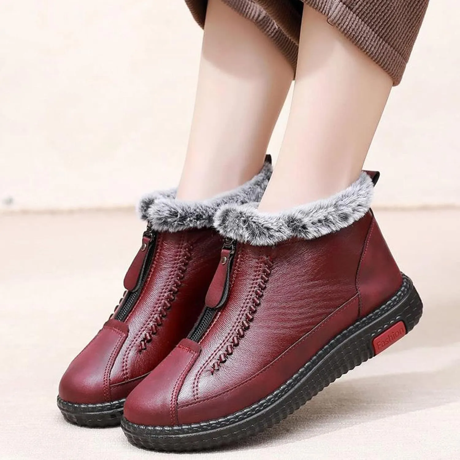 Womens Snow Boots Waterproof Insulated Womens Winter Boots Slip on Winter Boots for Women Slip ons Winter Boot Women Fur Botas Para Mujer De Invierno Para La Nieve