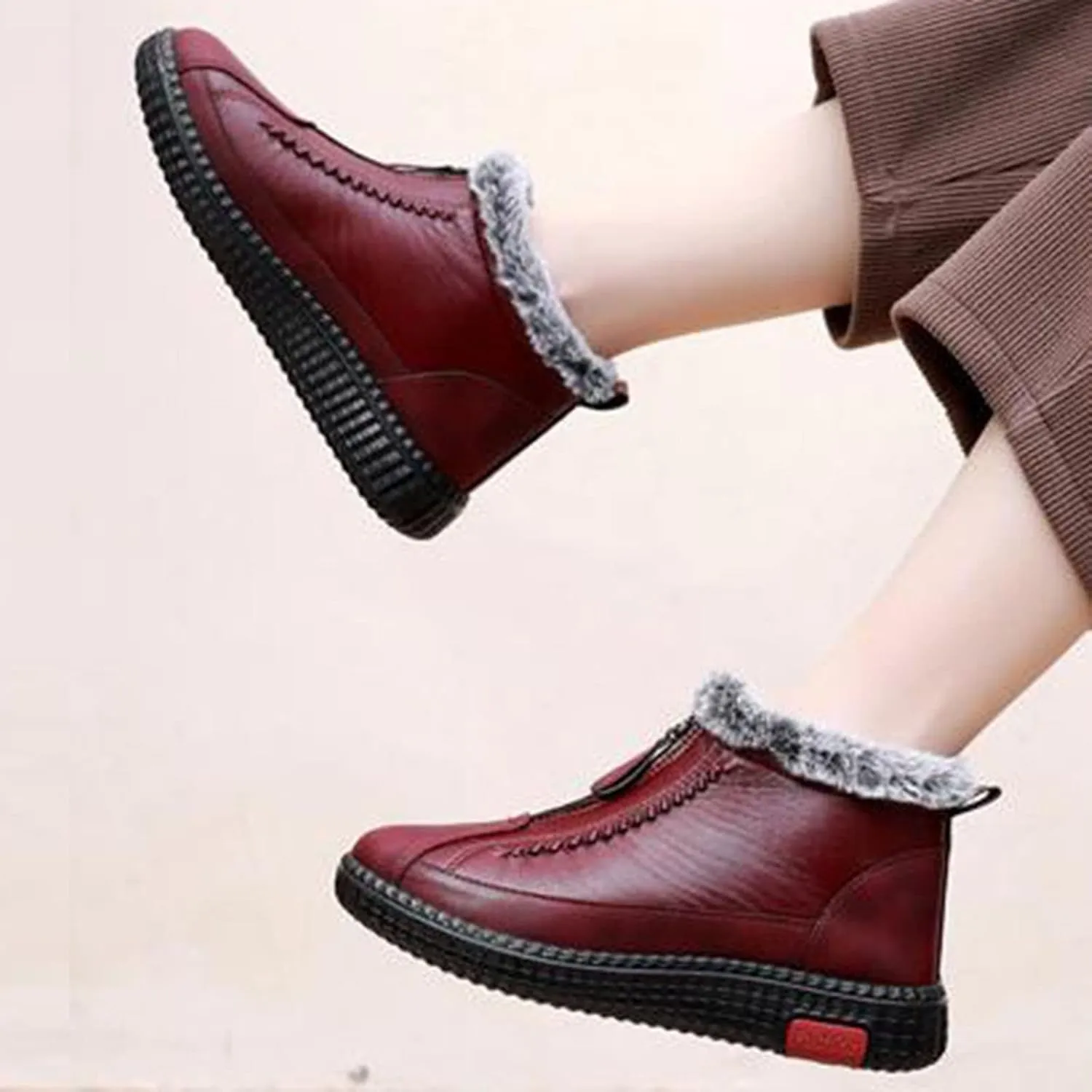 Womens Snow Boots Waterproof Insulated Womens Winter Boots Slip on Winter Boots for Women Slip ons Winter Boot Women Fur Botas Para Mujer De Invierno Para La Nieve