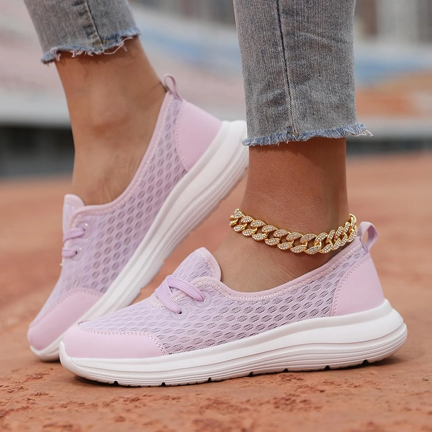Women'S Soft Sole Mesh Comfort Orthopedic Shoes Mesh Orthopedic Shoes for Women Slip Ons