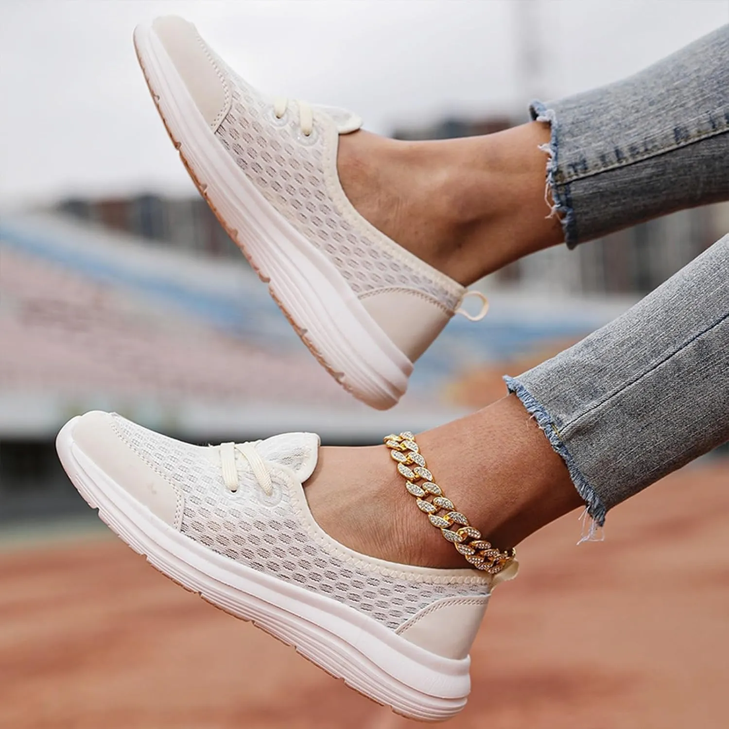 Women'S Soft Sole Mesh Comfort Orthopedic Shoes Mesh Orthopedic Shoes for Women Slip Ons
