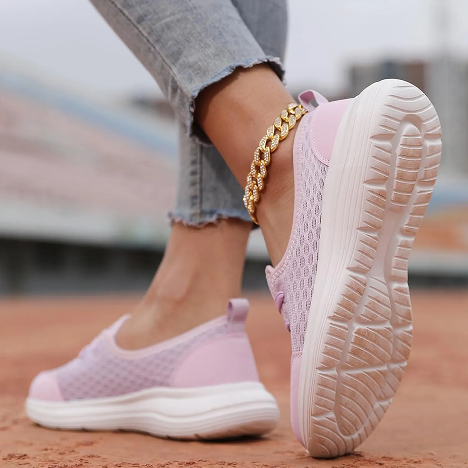 Women'S Soft Sole Mesh Comfort Orthopedic Shoes Mesh Orthopedic Shoes for Women Slip Ons