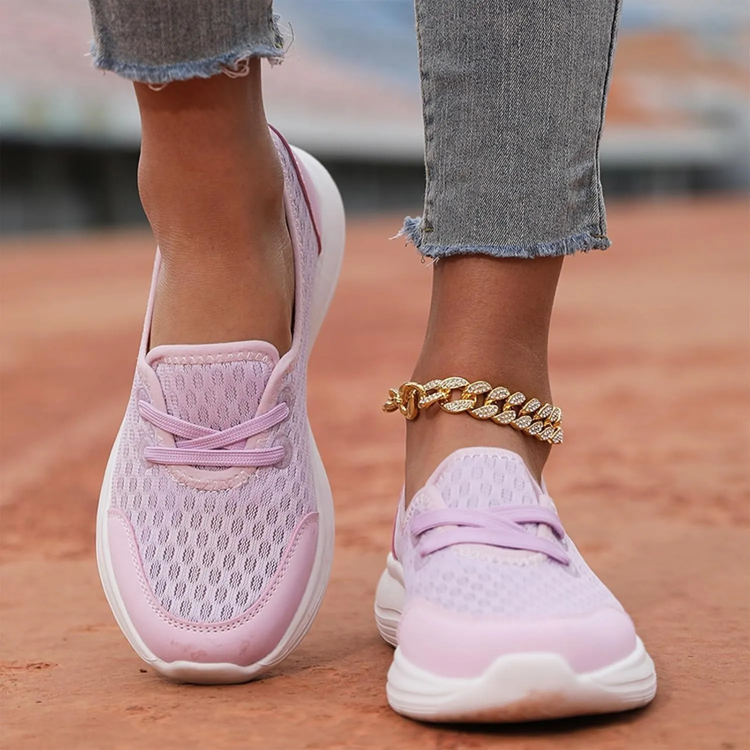 Women'S Soft Sole Mesh Comfort Orthopedic Shoes Mesh Orthopedic Shoes for Women Slip Ons