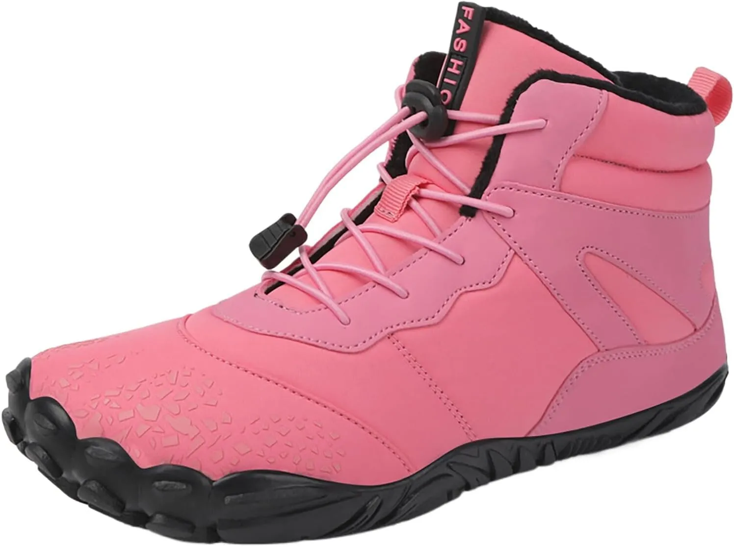 Women's Walking Boots Waterproof Trekking & Hiking Shoes For Backpacking Camping Trails Outdoor Walking Fashionable Women's Shoes Fur Lined No-Slip WaterProof Mini Warm boots & men M23-Red