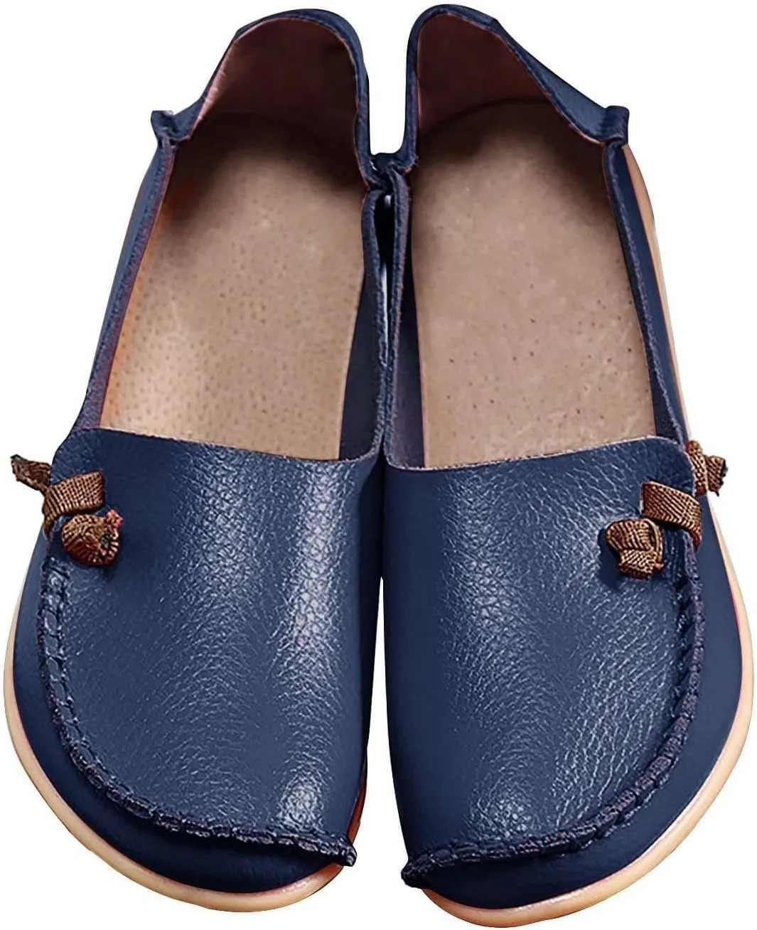 ZWRXW Loafers for Women Casual Comfort Walking Cute Flat Loafer Ladies Slip On Flat Shoes Lightweight Fashion Moccasins Driving Flats Boat Shoes