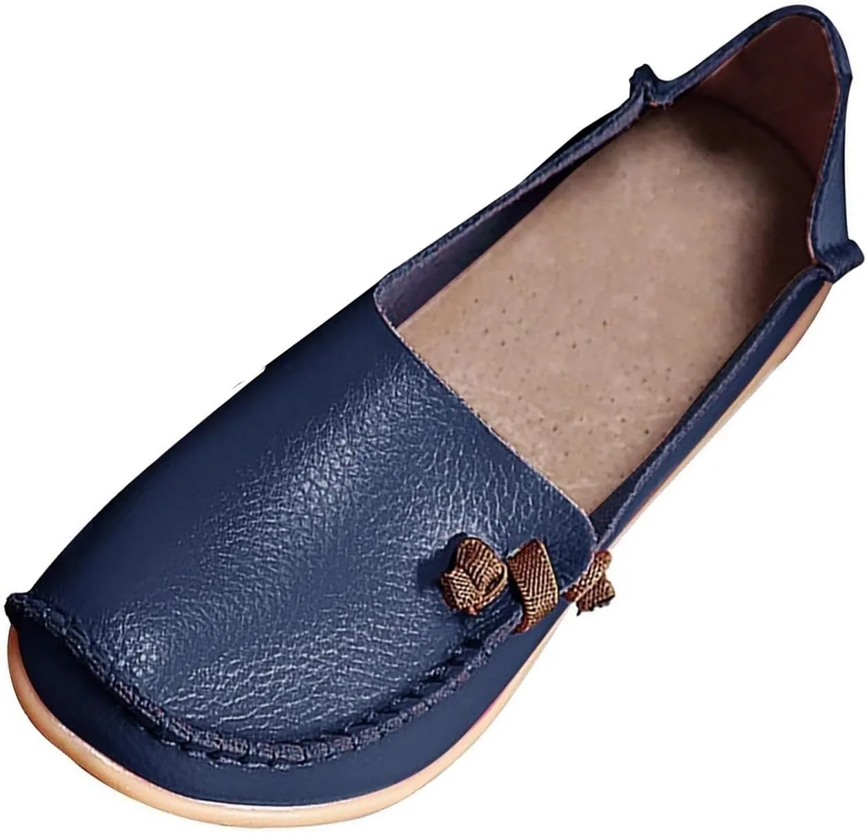 ZWRXW Loafers for Women Casual Comfort Walking Cute Flat Loafer Ladies Slip On Flat Shoes Lightweight Fashion Moccasins Driving Flats Boat Shoes